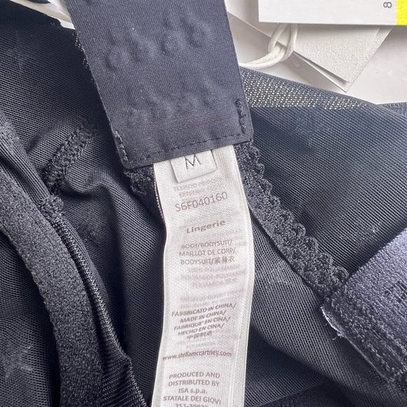 NWT Stella McCartney's BETTY TWINKLING FLOCKED-STAR UNDERWIRED BODYSUIT  SZ-M - Picture 14 of 15